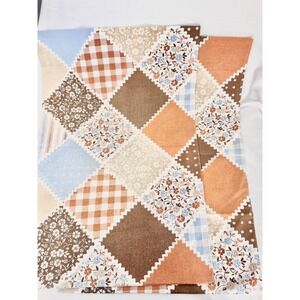 Vintage Rare 1970s Sears Country Patch Pillowcases Set of 2